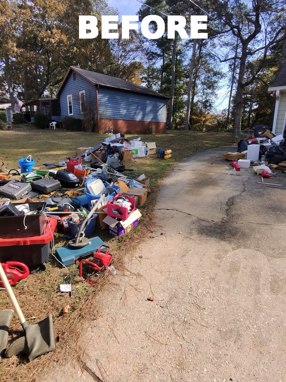 Buzy Bros estate cleanout crew working on property in Cobb County GA